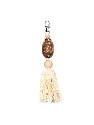 Bazar Bizar The Natural and Brown Cowrie Keychain Bazar Bizar The Natural and Brown Cowrie Keychain