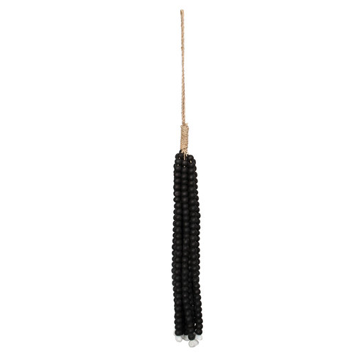 Bazar Bizar Tassel The Wooden Beads  - Zwart