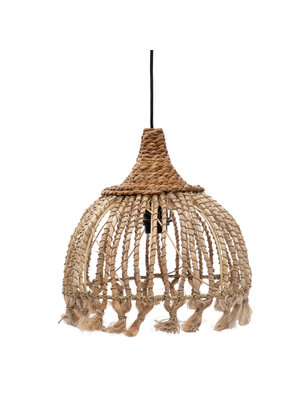 Bazar Bizar De Abaca Tassel Hanglamp - Naturel - S Bazar Bizar De Abaca Tassel Hanglamp - Naturel - S