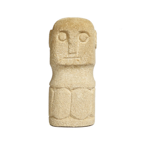 Bazar Bizar Beeldje Sumba Stone Man - Natural - S