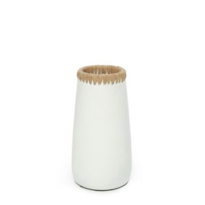 Bazar Bizar De Sneaky Vaas - Wit Naturel - M Bazar Bizar De Sneaky Vaas - Wit Naturel - M