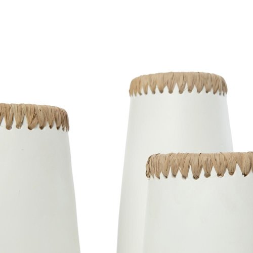 Bazar Bizar The Sneaky Vase - White Natural - L