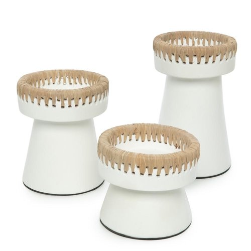 Bazar Bizar The Pretty Candle Holder - White Natural - M