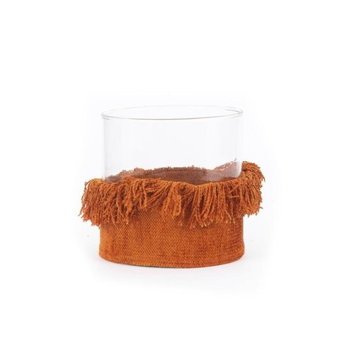 Bazar Bizar The Oh My Gee Candle Holder - Rust Velvet - XL