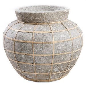 Bazar Bizar The Belly Vase - Concrete Natural - L