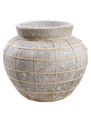 Bazar Bizar The Belly Vase - Concrete Natural - M