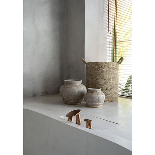 Bazar Bizar The Belly Vase - Concrete Natural - L