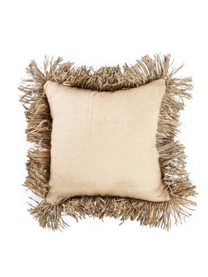 Bazar Bizar The Jute Bonita Cushion Cover - Natural - 40x40 Bazar Bizar The Jute Bonita Cushion Cover - Natural - 40x40