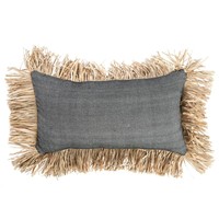 The Cotton Bonita Cushion Cover - Natural Black - 30x50