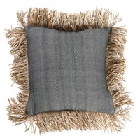 The Cotton Bonita Cushion Cover - Natural Black - 40x40