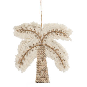 Bazar Bizar The Cotton Shell Palm Tree - White Natural