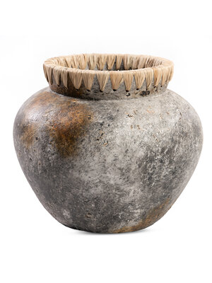 Bazar Bizar De Styly Vaas - Antiek Grijs - M