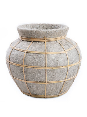 Bazar Bizar The Belly Vase - Concrete Natural - M