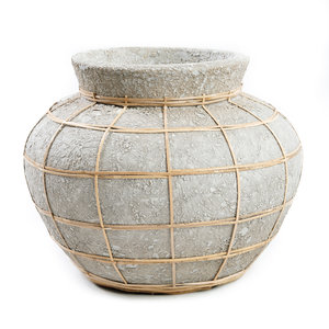 Bazar Bizar The Belly Vase - Concrete Natural - S