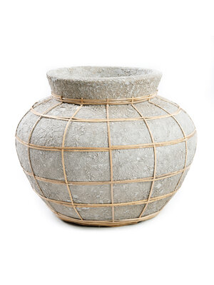 Bazar Bizar The Belly Vase - Concrete Natural - S