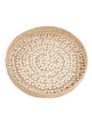 Bazar Bizar De Costa Shell Plaat - Naturel Wit - M Bazar Bizar De Costa Shell Plaat - Naturel Wit - M