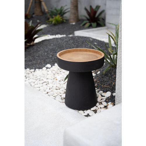 Bazar Bizar De Rayu Side Table - Black Natural