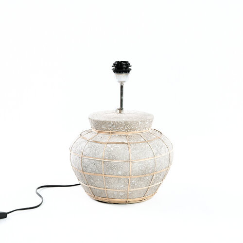 Bazar Bizar The Lipsi Table Lamp - Natural Concrete Grey