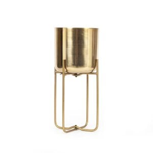 Bazar Bizar The Brass Planter on Base - Brass - M