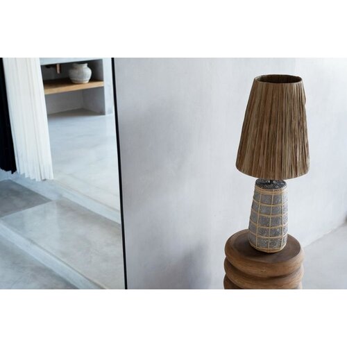 Bazar Bizar The Naxos Table Lamp - Concrete Grey Natural