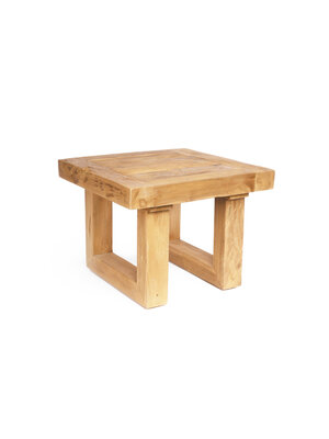 Bazar Bizar De Reclaimed Teak Bijzettafel - Naturel