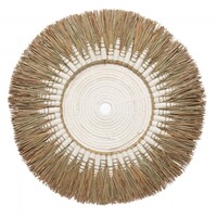 The Raffia Macramé Wall Decoration - White Natural