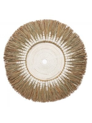 Bazar Bizar The Raffia Macramé Wall Decoration - White Natural Bazar Bizar The Raffia Macramé Wall Decoration - White Natural
