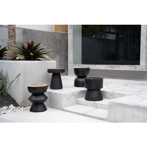 Bazar Bizar The Warmi Stool - Black