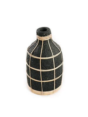 Bazar Bizar De Whoopy Vaas - Zwart Naturel - L