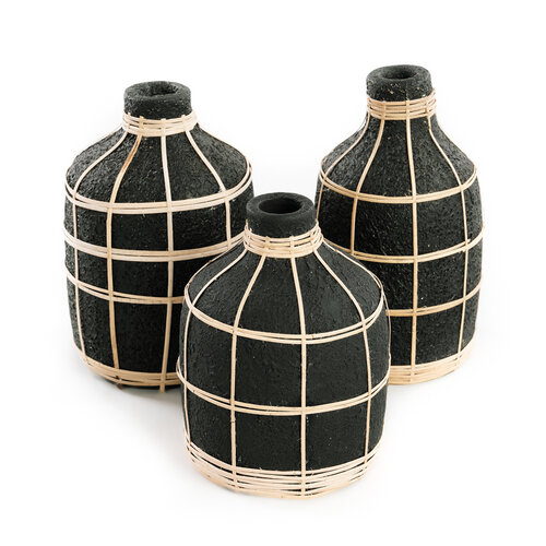 Bazar Bizar The Whoopy Vase - Black Natural - L