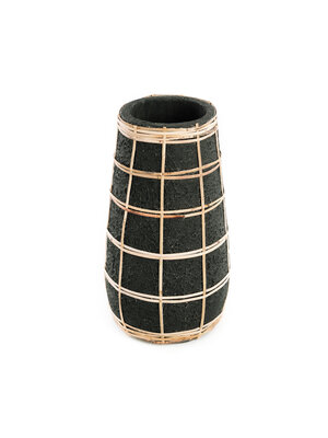 Bazar Bizar De Cutie Vaas - Zwart Naturel - L Bazar Bizar De Cutie Vaas - Zwart Naturel - L