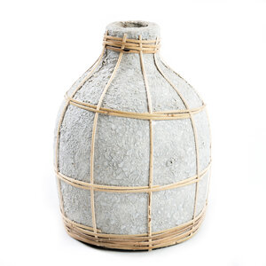 Bazar Bizar The Whoopy Vase - Concrete Grey Natural - S