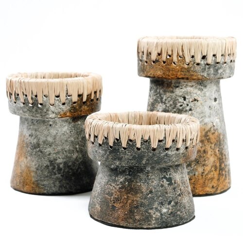 Bazar Bizar The Pretty Candle Holder - Antique Grey - M