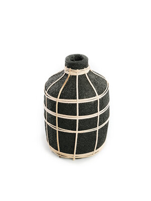 Bazar Bizar De Whoopy Vaas - Zwart Naturel - M Bazar Bizar De Whoopy Vaas - Zwart Naturel - M