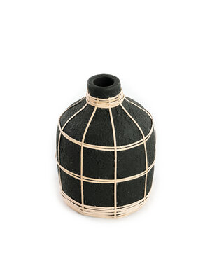 Bazar Bizar De Whoopy Vaas - Zwart Naturel - S Bazar Bizar De Whoopy Vaas - Zwart Naturel - S