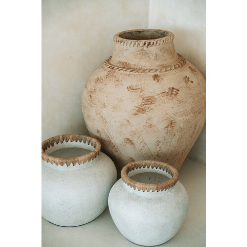 Bazar Bizar De Styly Vaas - Beton Naturel - L