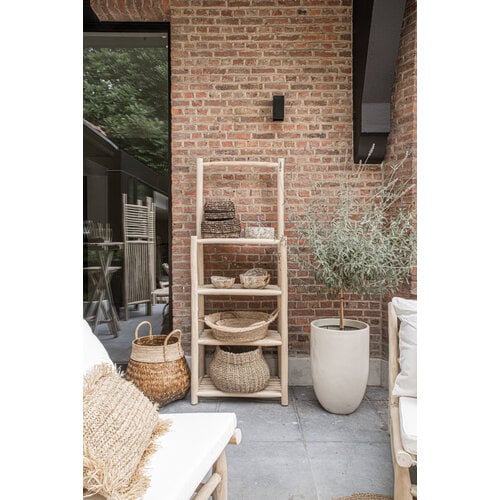 Bazar Bizar De Raffia Mand - Naturel - M