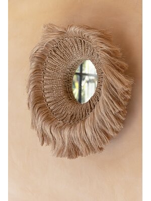 Bazar Bizar The Abaca Solomon Mirror - Naturel