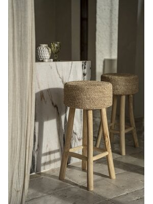 Bazar Bizar The Raffia Bar Stool