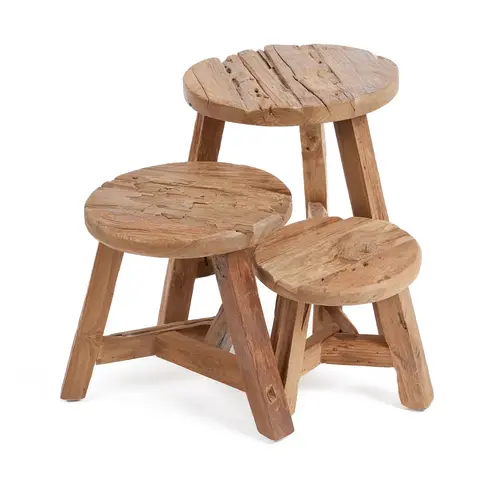 Bazar Bizar The Yatai Stool - Naturel - S