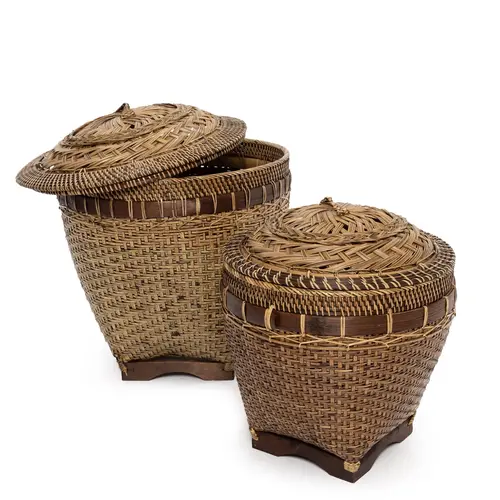 Bazar Bizar De Colonial Storage Mand - Naturel Bruin - L