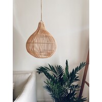 Mandala Round Rattan Lampshade Natural