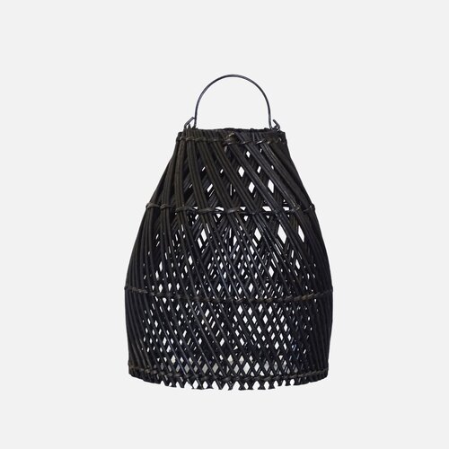 Uma Cantik Ayana Rattan Lampshade Black Cross - S