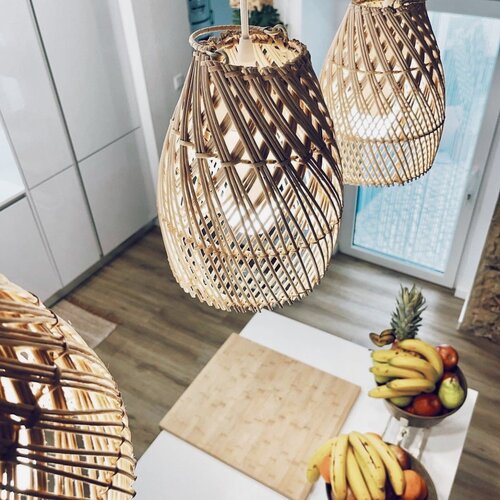 Uma Cantik Ayana Rattan Lampshade Natural Cross - S