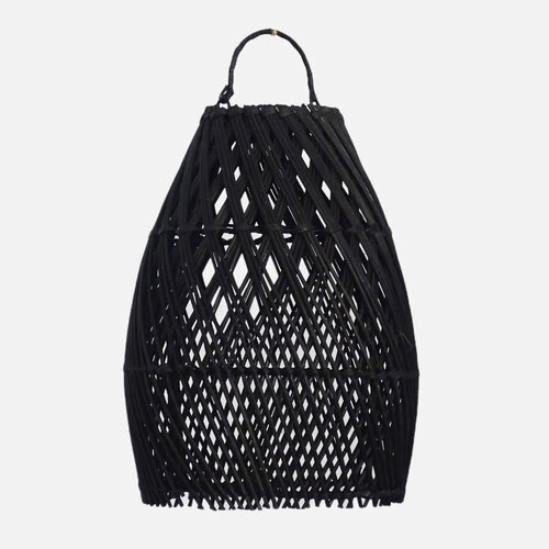 Uma Cantik Ayana Rattan Lampshade Black Cross - L