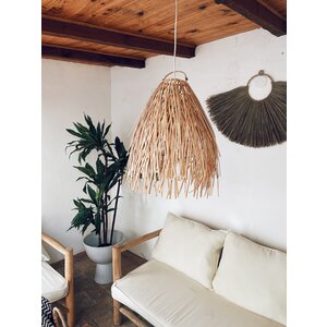 Uma Cantik Rusty Rattan Lampshade Natural