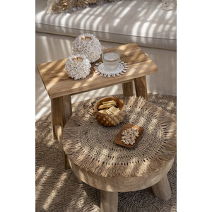 Bazar Bizar The Crochet Raffia Placemat - Natural