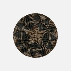 Uma Cantik Lombok Rattan Wall Decor Black - S