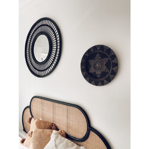 Uma Cantik Lombok Rattan Wall Decor Black - L