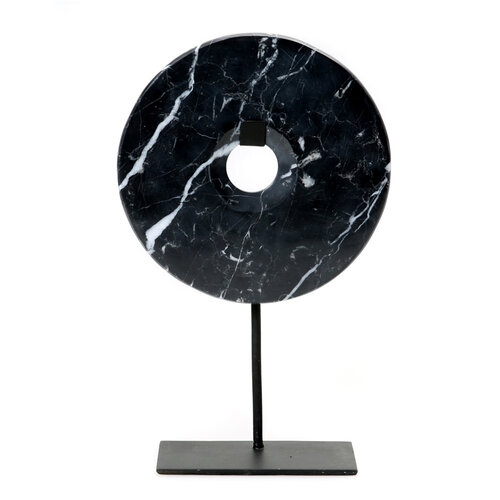 Bazar Bizar The Marble Disc on Stand - Black - L